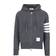 Thom Browne Classic Loopback 4 Bar Full Zip Hoodie Men - Dark Grey