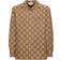 Gucci Logo Jacquard Cotton-Blend Overshirt - Brown