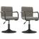 vidaXL 334617 Light Grey/Black Köksstol 85.5cm 2st