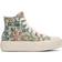 Converse White Chuck Taylor All Star Lift Platform Floral Tapestry High Top Sneakers - Egret/Nat Ivo/Blk