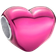 Pandora Heart Charm - Silver/Pink