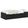 vidaXL Daybed Med Skuffer Uden Madras 75x190 cm Sort