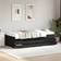 vidaXL Daybed Med Skuffer Uden Madras 75x190 cm Sort