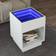 vidaXL 847644 White Sofabord 40x40cm