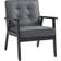 Homcom Occasional Grey Armchair 78cm