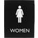 Lorell Women's Restroom Sign 6.4x8.5"