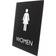 Lorell Women's Restroom Sign 6.4x8.5"