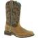 Ariat Women's Delilah Round Toe Western Boots in Distressed Brown Leather, Width, 4