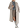 River Island Roll Sleeve Longline Coat - Brown