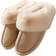 Shein New Thick Woolen Home Slippers, Men's And Women's Warm And Comfortable Anti-Slip Indoor Slippers With Closed Toes