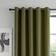 Catherine Lansfield Wilson Velvet Blackout Thermal Eyelet Curtains 46 cm x 137.16 cm Drop - Green