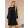 Yumi Velvet Tunic Dress, Black