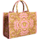 Versace Printed Large Fabric Shopping Tote Bag - Pink