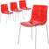 Leisuremod Astor Collection Red Kitchen Chair 31.5" 4