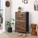 Songmics Industrial Style Dresser Unit Rustic Brown/Black Byrå 56x89.3cm