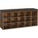 Vasagle Compartments for Living Room Vintage Brown/Maroon Storage Bench 105x48cm