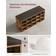 Vasagle Compartments for Living Room Vintage Brown/Maroon Storage Bench 105x48cm