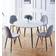 Hallowood Furniture Cullompton Large Light Grey Dining Set 120cm 5pcs