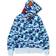 Bape Big ABC Camo Shark Full Zip Hoodie - Blue