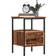 vidaXL 857263 Old Wood/Black Bedside Table 36x34cm