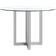 AllModern Dern Clear/Chrome Dining Table 54"