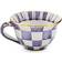 Mackenzie-Childs Plum Check Tea Cup 6fl oz