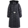 River Island Slim Longline Padded Coat - Black