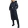 River Island Slim Longline Padded Coat - Black