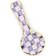 Mackenzie-Childs Plum Check Ceramic Spoon Rest Kitchen Utensil