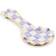 Mackenzie-Childs Plum Check Ceramic Spoon Rest Kitchen Utensil