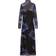 Desigual Robe Col Montant En Mesh - Bleu