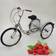 Futchoy 24 Inch 6 Gear Adult Tricycle With Shopping Basket Silver