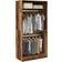 vidaXL 3307808 Old Wood Kleiderschrank 100x200cm