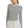 H&M Ribbed Jersey Shirt - White/Striped