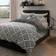 Bloomsbury Market Torresdale Polyester Geometric Shapes Duvet Cover White, Black (230x220cm)
