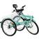 Sabuidds Tricycle for Adults With Shopping Basket Folding Turquoise