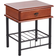 Halmar Fiona Antique Cherry/Black Sengebord 37x48cm