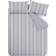 Bianca Brushed Cotton Ticking Stripe Duvet Cover Grey (200x135cm)
