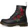 Dr. Martens 1460 Vonda Floral Leather Lace Up Boots - Black