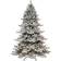 The Holiday Aisle Lighted Spruce Green/White Christmas Tree 90"