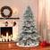 The Holiday Aisle Lighted Spruce Green/White Christmas Tree 90"