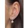 Stine A Twin Flow Disco and Ball Earring - Silver/Transparent