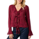 Neo Noir Anika Burnout Blouse - Burgundy