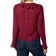 Neo Noir Anika Burnout Blouse - Burgundy