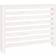 vidaXL Cache-radiateur Blanc 108,5x19x84 cm Bois Massif De Pin