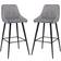 NOVECRAFTO Breakfast Light Grey Bar Stool 95cm 2pcs