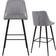 NOVECRAFTO Breakfast Light Grey Bar Stool 95cm 2pcs