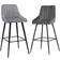 NOVECRAFTO Breakfast Light Grey Bar Stool 95cm 2pcs