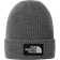 The North Face Berretto Logo Box Cuffed Beanie - Grey