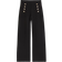 H&M Button-Front Trousers - Black